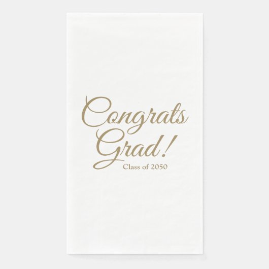 Gefeliciteerd afstudeerder gouden script klasse ja servet (Voorkant)