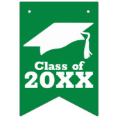 Gefeliciteerd Afstudeerder Green Vlaggetjes (Eerste vlag)