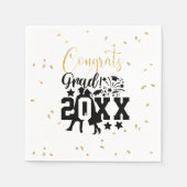 Gefeliciteerd Afstudeerder jaar faux glitter Confe Servet (Voorkant)