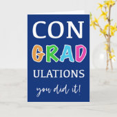 Gefeliciteerd Afstudeerder je hebt het gedaan Afst Kaart (Gele Bloem)