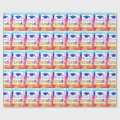 Gefeliciteerd Afstudeerder kleuren, Fun Cadeaupapier (Vlak)