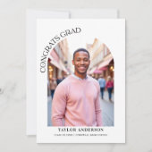 Gefeliciteerd Afstudeerder Modern Arch 2-foto Afst Aankondiging (Voorkant)