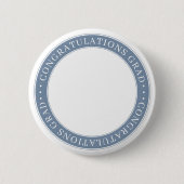 Gefeliciteerd Afstudeerder Moderne Aangepaste Foto Ronde Button 5,7 Cm (Voorkant)