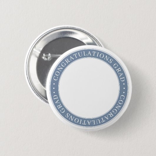 Gefeliciteerd Afstudeerder Moderne Aangepaste Foto Ronde Button 5,7 Cm (Voorkant /achterkant)