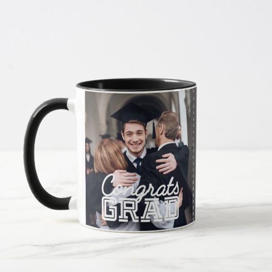 Gefeliciteerd Afstudeerder Moderne Eenvoudige aang Mok (Links)