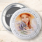 Gefeliciteerd Afstudeerder Moderne Eenvoudige lega Ronde Button 5,7 Cm