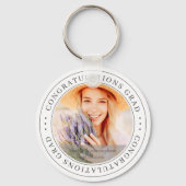 Gefeliciteerd Afstudeerder Moderne Eenvoudige lega Sleutelhanger (Voorkant)