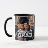 Gefeliciteerd Afstudeerder Moderne Simple Preppy F Mok (Links)