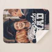 Gefeliciteerd Afstudeerder Moderne Simple Preppy F Sherpa Deken (Voorkant (horizontaal))