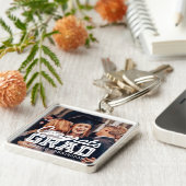 Gefeliciteerd Afstudeerder Moderne Simple Preppy F Sleutelhanger (Zijkant)