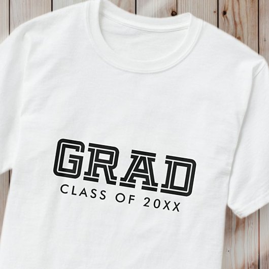 Gefeliciteerd Afstudeerder Moderne Simple Preppy F T-shirt