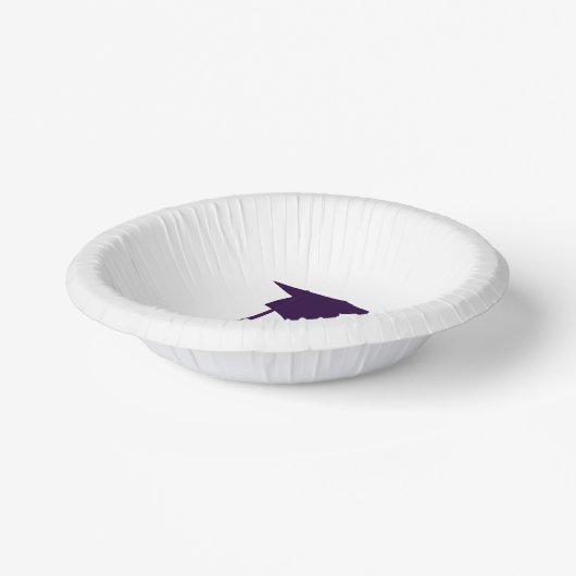 Gefeliciteerd Afstudeerder, Paarse gegradueerde ka Papieren Kommen (Gebogen)