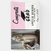 Gefeliciteerd Afstudeerder Roze fotograaf Partij Spandoek (Verticaal)