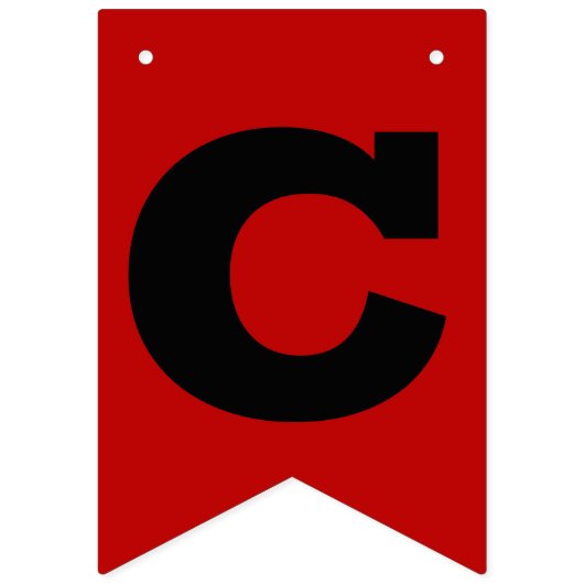 Gefeliciteerd Afstudeerder Scarlet en Black Vlaggetjes (Tweede vlag)