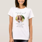 Gefeliciteerd Afstudeerder Script Photo Name 2025 T-shirt (Voorkant)
