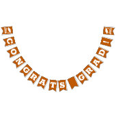 Gefeliciteerd Afstudeerder verbrand Sinaasappel en Vlaggetjes (Alle)