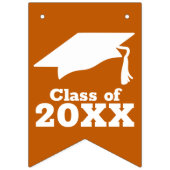 Gefeliciteerd Afstudeerder verbrand Sinaasappel en Vlaggetjes (Eerste vlag)