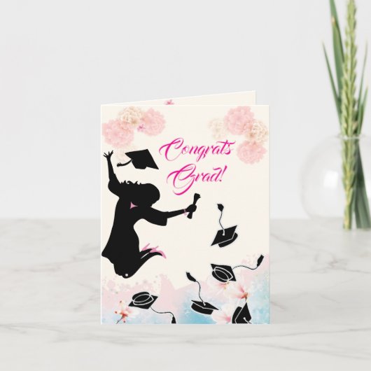 Gefeliciteerd Afstudeerder! - Vrouw Afstuderen - R Kaart (Voorkant)