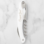 Gefeliciteerd afstudeerder wit goud aangepaste scr kurkentrekker (Achterkant)