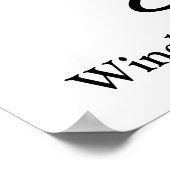 Gefeliciteerd Afstudeerder wit zwart aangepaste sc Poster (Hoek)