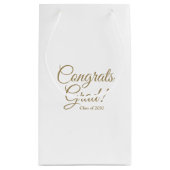 Gefeliciteerd afstudeerder witgoud script klasse j klein cadeauzakje (Achterkant)