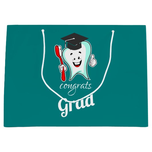 Gefeliciteerd Afstudeerder Witte Tand met Afstudee Groot Cadeauzakje (Voorkant)