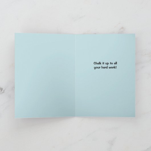 Gefeliciteerd Afstudeerder! Zet het tot je harde w Kaart (Binnen)