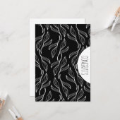 Gefeliciteerd Afstudeerders Abstract Monochroom Bl Kaart (Voorkant / Achterkant in situ)