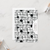 Gefeliciteerd Afstudeerders Abstracte Monochrome S Kaart (Voorkant / Achterkant in situ)