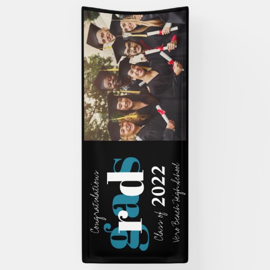 Gefeliciteerd Afstudeerders Foto Afstuderen Banner (Verticaal)