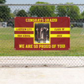 Gefeliciteerd Afstudeerders Kies je schoolkleuren  Spandoek (Insitu)