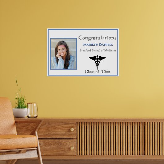 Gefeliciteerd Afstudeerfaculteit Geneeskunde Poster (Woonkamer 2)