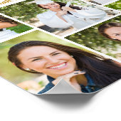 Gefeliciteerd Afstudeerfeest 9 Foto Collage Poster (Hoek)