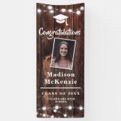 Gefeliciteerd Afstudeerfeest Rustic Modern 2 - Fot Spandoek (Verticaal)
