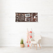 Gefeliciteerd Afstudeerfeest Rustic Modern 2 - Fot Spandoek (Insitu)