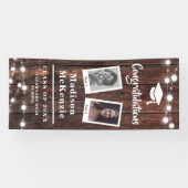 Gefeliciteerd Afstudeerfeest Rustic Modern 2 - Fot Spandoek (Horizontaal)