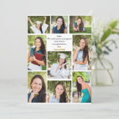 Gefeliciteerd Afstudeerfoto Collagekaart (Staand voorkant)