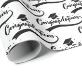 Gefeliciteerd afstudeerhoed cadeaupapier (Rol Hoek)