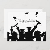 Gefeliciteerd Afstudeerkaart Briefkaart (Voorkant / Achterkant)