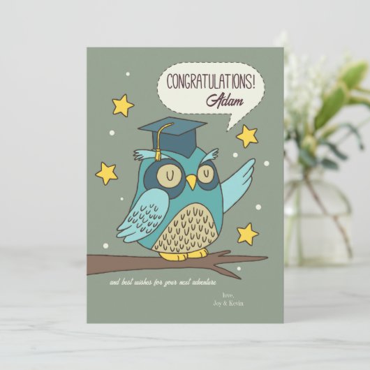 Gefeliciteerd Afstudeerkaart Kaart (Staand voorkant)