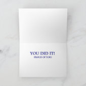Gefeliciteerd! Afstudeerkaart masterdiploma Bedankkaart (Binnen)