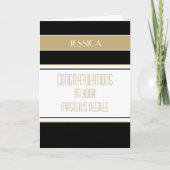 Gefeliciteerd afstudeerkaart Master's degree Kaart (Voorkant)