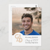 Gefeliciteerd afstudeerklas 2023 briefkaart (Voorkant / Achterkant)