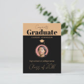 Gefeliciteerd afstudeerklas 2023 briefkaart (Staand voorkant)