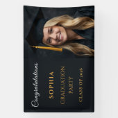 Gefeliciteerd afstudeerklas 2026 spandoek (Verticaal)