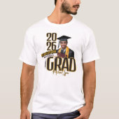 Gefeliciteerd afstudeerklas van 2028 aangepaste fo t-shirt (Voorkant)