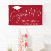 Gefeliciteerd Afstudeerklas van Bright Red Spandoek (Insitu)