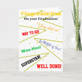 Gefeliciteerd Afstudeerpretentie Kaart