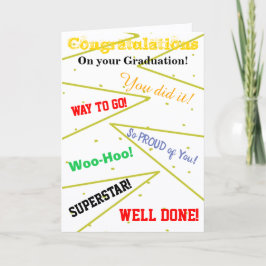Gefeliciteerd Afstudeerpretentie Kaart