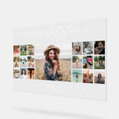 Gefeliciteerd Afstudeerscript Foto Collage Acryl Bord (Hoek)